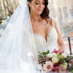 Bride's flowing veil by Tanya Didenko